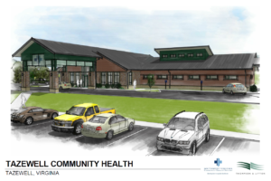 The new Tazewell Community Health building is slated to open in Fall 2018.