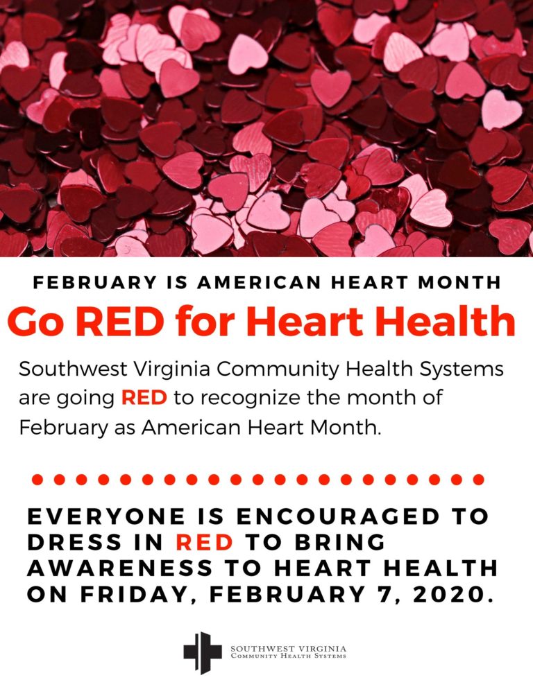 Southwest Virginia Community Health Systems Going Red for Heart Month