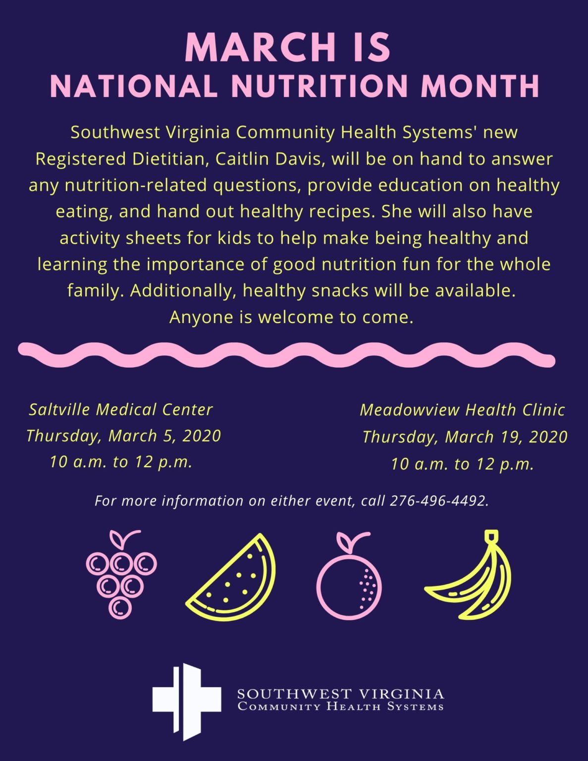 National Nutrition Month Southwest Virginia Community Health Systems 1232